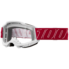 100% Accuri 2 Goggle  Redline Frame/Clear Lens