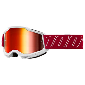 100% Accuri 2 Goggle  Redline Frame/Red Mirror Lens