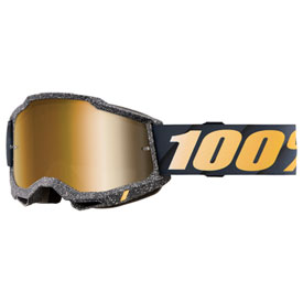 100% Accuri 2 Goggle  Risland Frame/True Gold Mirror Lens