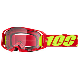 100% ARmatic Goggle  Red Frame/Clear Lens