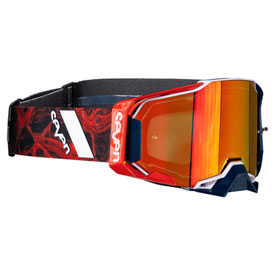 100% Armega Goggle  Seven Onyx Frame/Red Mirror Lens