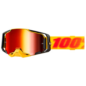 100% Armega Goggle  Tetsu Frame/Red Mirror Lens