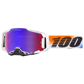 100% Armega Goggle  United Frame/Red-Blue Mirror Lens