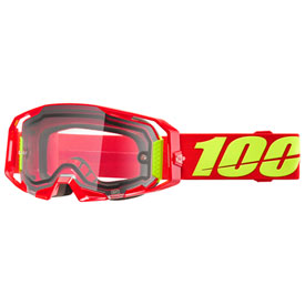100% ARmatic Enduro Goggle  Red Frame/Clear Lens