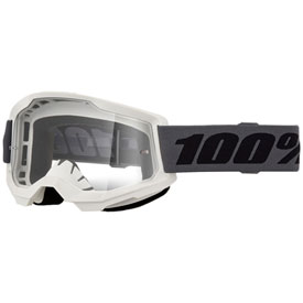 100% Strata 2 Goggle  Grey Frame/Clear Lens