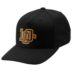 100% Varsity Snapback Hat  Black
