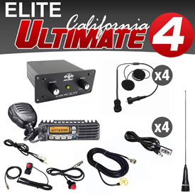 PCI Race Radio Elite California Ultimate 4 Seat UTV Package with Mount Kit