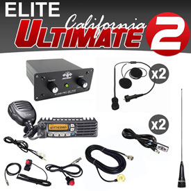 PCI Race Radio Elite California Ultimate 2 Seat UTV Package with Mount Kit