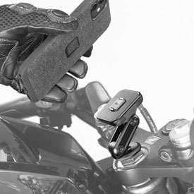 Peak Design Motorcycle Stem Phone Mount With Everyday Fabric Phone Case