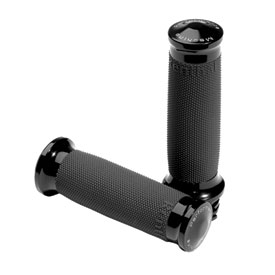 Performance Machine Contour Renthal Wrapped Grips Black Ano