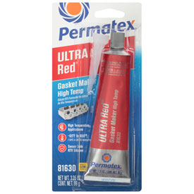 Permatex Ultra Red High-Temp RTV Silicone Gasket Maker 3.5 oz.