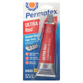 Permatex Ultra Red High-Temp RTV Silicone Gasket Maker 3 oz.