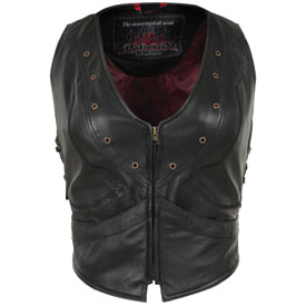 Pokerrun Women's Vixen Leather Vest