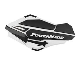 PowerMadd Sentinel Handguards with ATV/MX Mount Kit White/Black