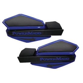 PowerMadd Star Series Handguards with ATV/MX Mount Kit Blue/Black