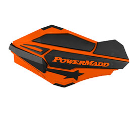 PowerMadd Sentinel Handguards with ATV/MX Mount Kit Orange/Black