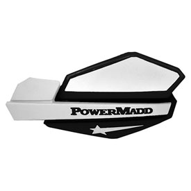 PowerMadd Star Series Handguards with ATV/MX Mount Kit Black/White