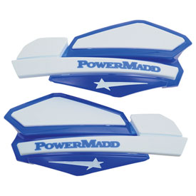 PowerMadd Star Series Handguards with ATV/MX Mount Kit Blue/White