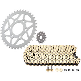 Primary Drive Steel Kit & Gold ADV/Street Chain