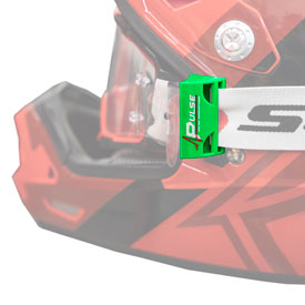 Pulse Racing Innovations EZ Tear Strap Mounted Tearoff Ramp  Green