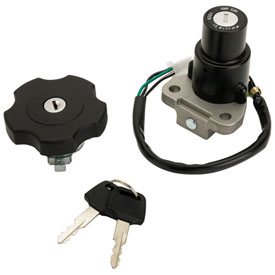 QA Parts Keyed Ignition Switch and Lockable Gas Cap Kit