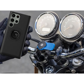 Quad Lock Motorcycle Handlebar Phone Mount with MAG Case
