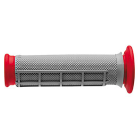 Renthal ATV Dual Compound Grips - Half Waffle Red