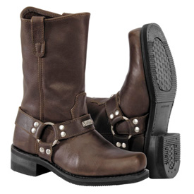 River Road Traditional Square Toe Harness Motorcycle Boots