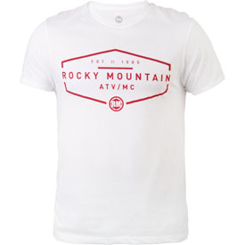 Rocky Mountain ATV/MC Hexagon T-Shirt Small White