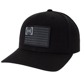 Rocky Mountain ATV/MC American Grit Snapback Hat  Black/Grey