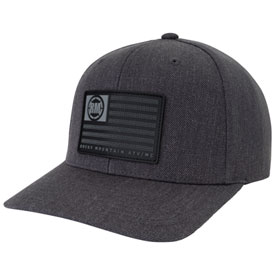 Rocky Mountain ATV/MC American Grit Snapback Hat  Grey/Black