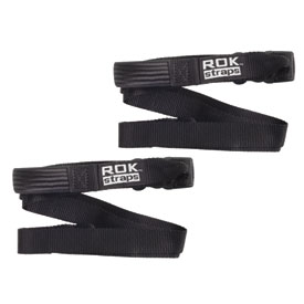 ROK Straps Heavy Duty Adjustable Cargo Straps  Black