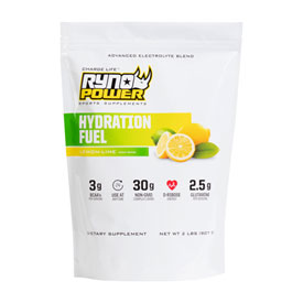 Ryno Power Hydration Fuel Lemon Lime 20 Individual Servings