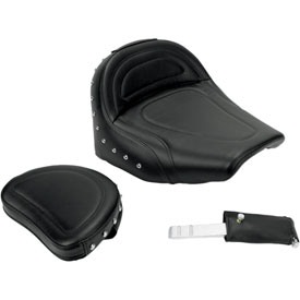 Saddlemen Renegade Studded Solo Seat with Driver's Backrest