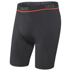SAXX Kinetic HD Long Boxer Briefs Small Black