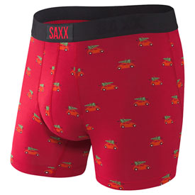 SAXX Vibe Boxer Briefs X-Large Red Holiday Errand
