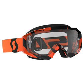 Scott Hustle Goggle  Black-Orange Frame/Clear Works Lens