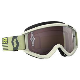 Scott Recoil Xi Goggle  Beige-Brown Frame/Silver Chrome Works Lens
