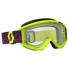 Scott Recoil Xi Goggle  Yellow-Pink Frame/Clear Works Lens