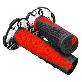 Scott Deuce Grips With Donuts Black/Neon Red