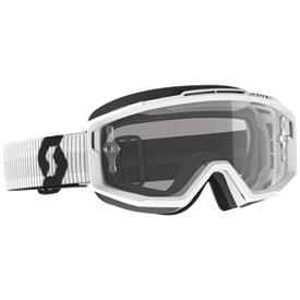 Scott Split OTG Goggle  White Frame/Clear Lens
