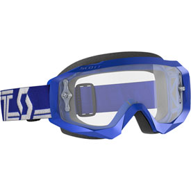 Scott Hustle X Goggle  Blue-White Frame/Clear Lens