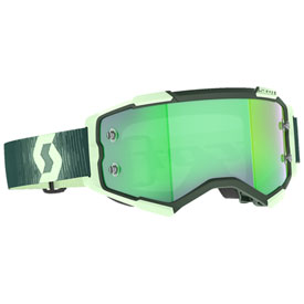Scott Fury Goggle  Dark Green-Mint Green Frame/Green Chrome Lens