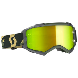Scott Fury Goggle  Camo Kaki Frame/Yellow Chrome Lens