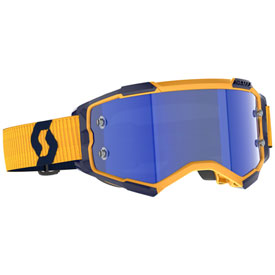 Scott Fury Goggle  Dark Yellow-Dark Blue Frame/Blue Chrome Lens