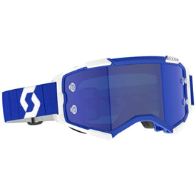 Scott Fury Goggle  Blue Frame/Blue Chrome Lens