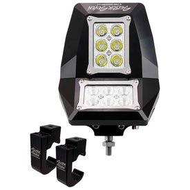 Sector Seven Spectrum LED Light Mirror Kit with Threaded Universal Clamps