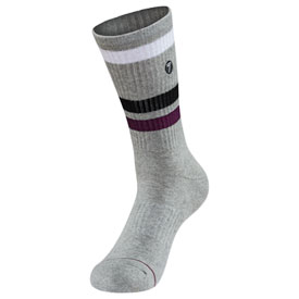 Seven Alliance Crew Socks Size 5-8 Grey/White