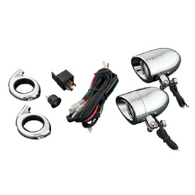 Show Chrome Accessories Mini Halogen Driving Lights With Clamps