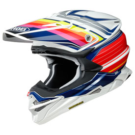 Shoei VFX-EVO Pinnacle Helmet X-Large Red/Dark Blue/White